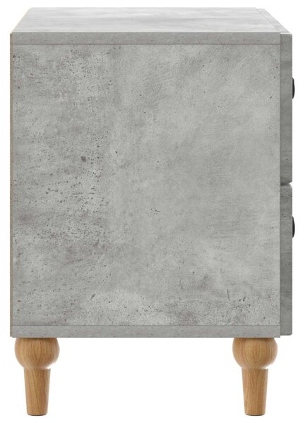 Éjjeliszekrény fiókkal Betonszürke 62 x 34,5 x 48 cm Szerelt Fa