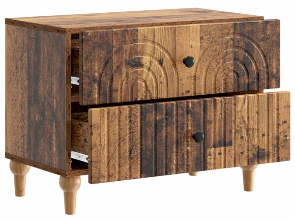 Éjjeliszekrény fiókkal Antik Fa 62 x 34,5 x 48 cm Szerelt Fa