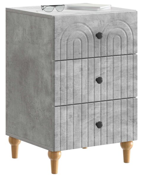 Éjjeliszekrény fiókkal Betonszürke 43x 41 x 66,5 cm Szerelt Fa
