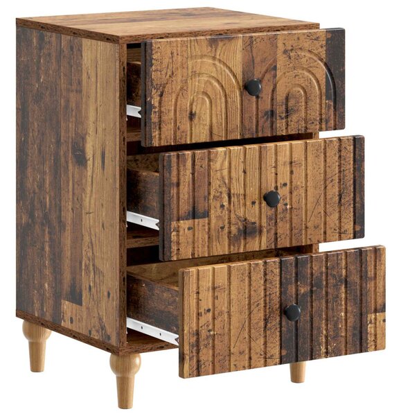 Éjjeliszekrény fiókkal Antik Fa 43x 41 x 66,5 cm Szerelt Fa