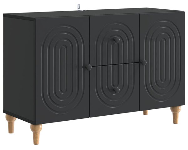 TV szekrény fiókkal Fekete 89 x 34,5 x 60 cm Szerelt Fa