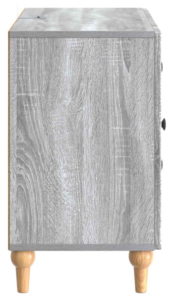 TV szekrény fiókkal Szürke Sonoma 89 x 34,5 x 60 cm Szerelt Fa