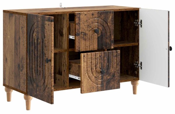 TV szekrény fiókkal Antik Fa 89 x 34,5 x 60 cm Szerelt Fa