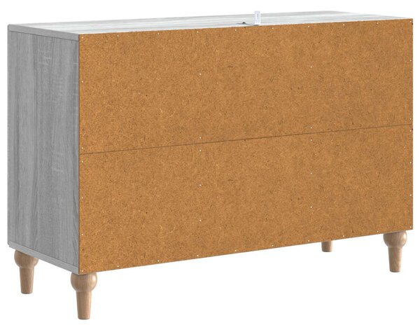 TV szekrény fiókkal Szürke Sonoma 89 x 34,5 x 60 cm Szerelt Fa