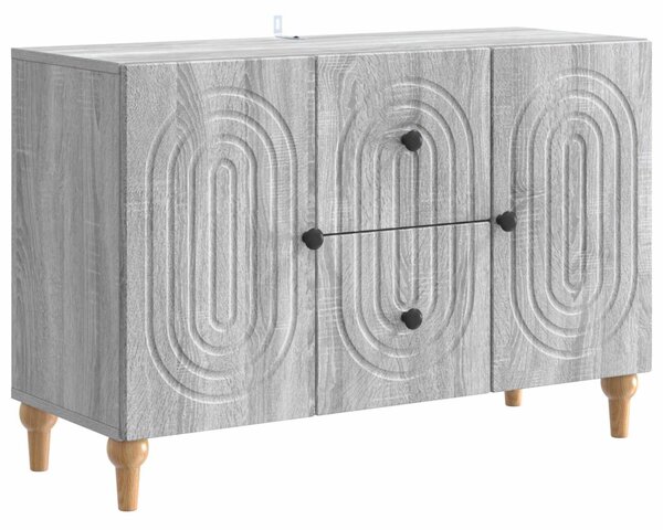TV szekrény fiókkal Szürke Sonoma 89 x 34,5 x 60 cm Szerelt Fa