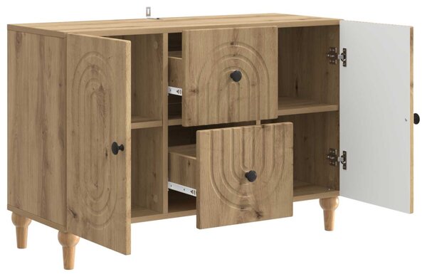 TV szekrény fiókkal Kézműves Tölgy 89 x 34,5 x 60 cm Szerelt Fa