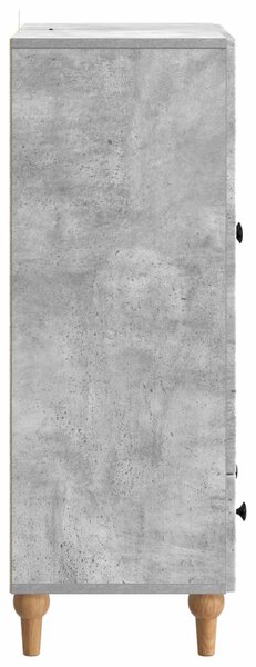 Széf fiókkal Betonszürke 66 x 34,5 x 95 cm Szerelt Fa