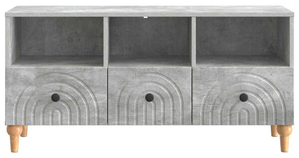 TV szekrény Beton Szürke 102 x 34,5 x 50 cm Mérnöki fa