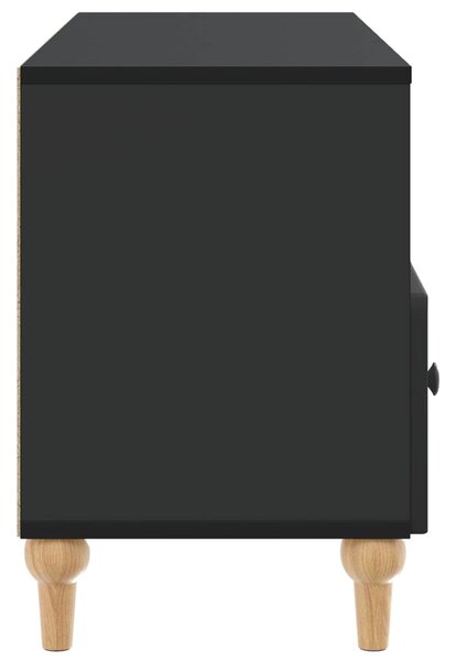 TV szekrény Fekete 102 x 34,5 x 50 cm Mérnöki fa