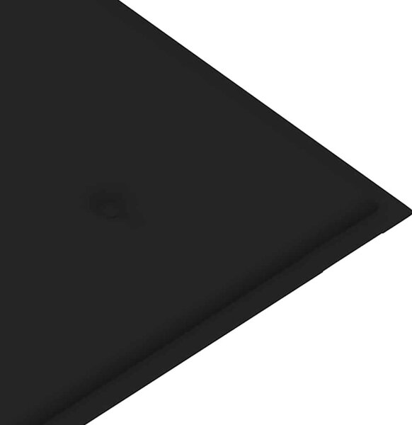 Összecsukható bambusz kerti pad párnával 118 cm
