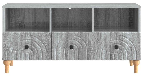 TV szekrény Szürke Sonoma 102 x 34,5 x 50 cm Mérnöki fa