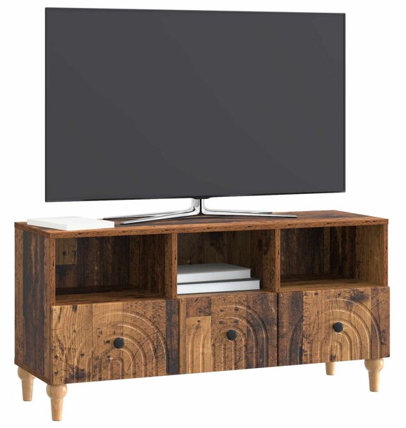 TV szekrény Öreg fa 102 x 34,5 x 50 cm Mérnöki fa