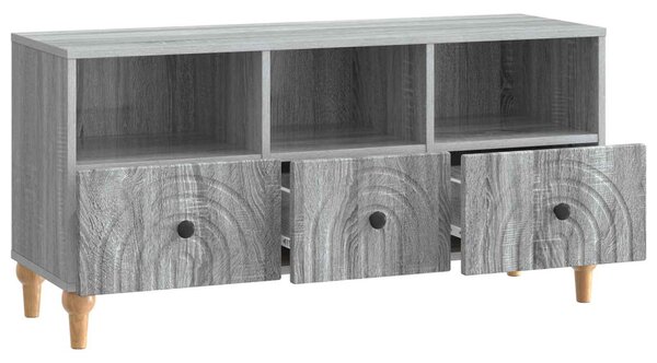 TV szekrény Szürke Sonoma 102 x 34,5 x 50 cm Mérnöki fa