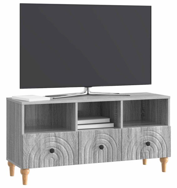 TV szekrény Szürke Sonoma 102 x 34,5 x 50 cm Mérnöki fa