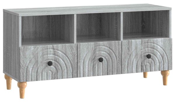 TV szekrény Szürke Sonoma 102 x 34,5 x 50 cm Mérnöki fa
