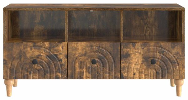 TV szekrény Füstölt Tölgy 102 x 34,5 x 50 cm Mérnöki fa