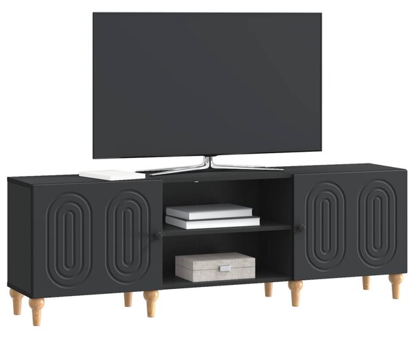 TV szekrény Fekete 150 x 31 x 50 cm Szerelt Fa