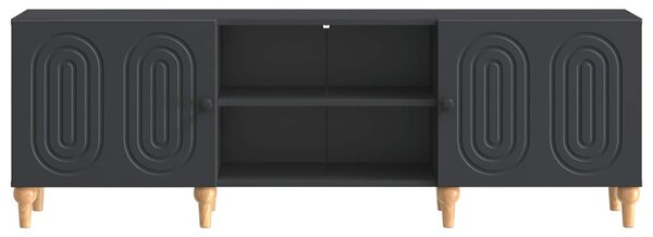 TV szekrény Fekete 150 x 31 x 50 cm Szerelt Fa