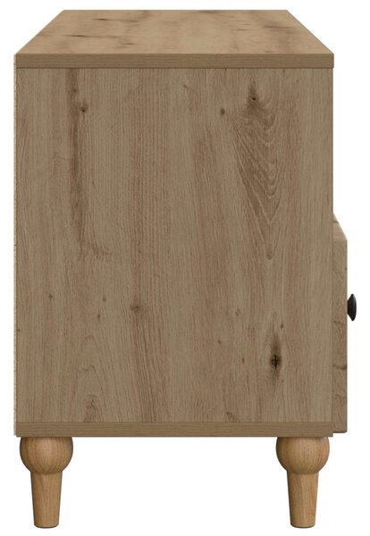 TV szekrény 102 x 34,5 x 50 cm Kézműves Tölgy Mérnöki fa