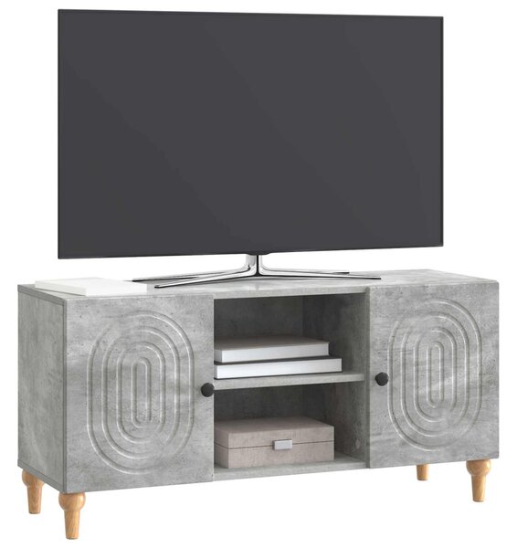 TV szekrény Betonszürke 102 x 34,5 x 50 cm Szerelt Fa