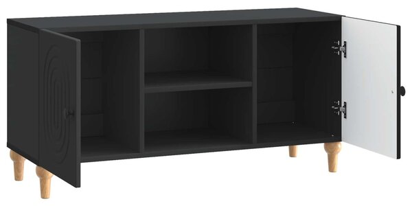 TV szekrény Fekete 102 x 34,5 x 50 cm Szerelt Fa
