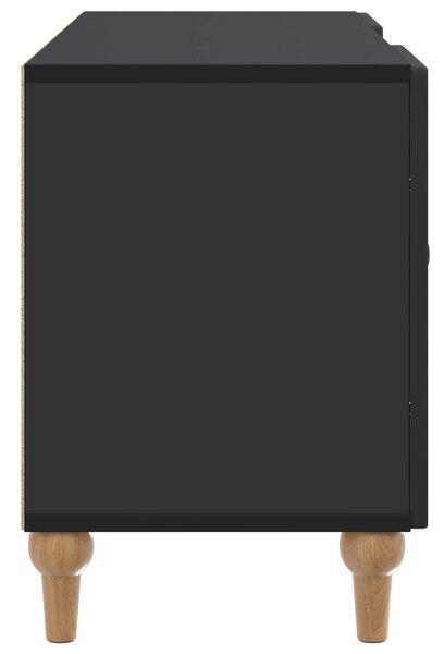TV szekrény Fekete 102 x 34,5 x 50 cm Szerelt Fa