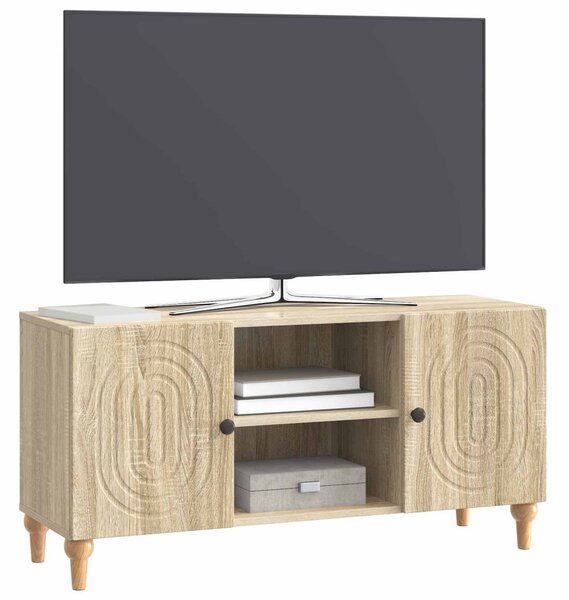 TV szekrény Sonoma Tölgy 102 x 34,5 x 50 cm Szerelt Fa
