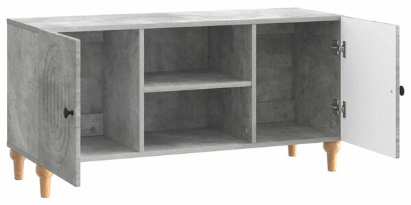 TV szekrény Betonszürke 102 x 34,5 x 50 cm Szerelt Fa