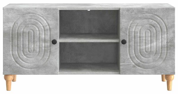 TV szekrény Betonszürke 102 x 34,5 x 50 cm Szerelt Fa