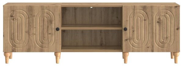 TV szekrény 150 x 31 x 50 cm Kézműves Tölgy Szerelt Fa
