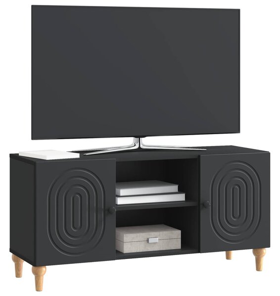 TV szekrény Fekete 102 x 34,5 x 50 cm Szerelt Fa