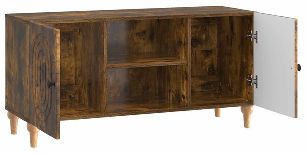 TV szekrény Füstös Tölgy 102 x 34,5 x 50 cm Szerelt Fa