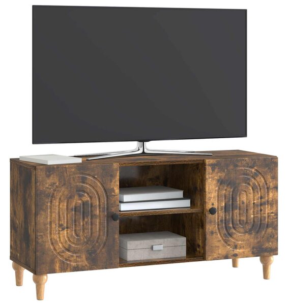 TV szekrény Füstös Tölgy 102 x 34,5 x 50 cm Szerelt Fa