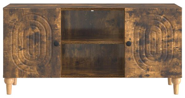TV szekrény Füstös Tölgy 102 x 34,5 x 50 cm Szerelt Fa