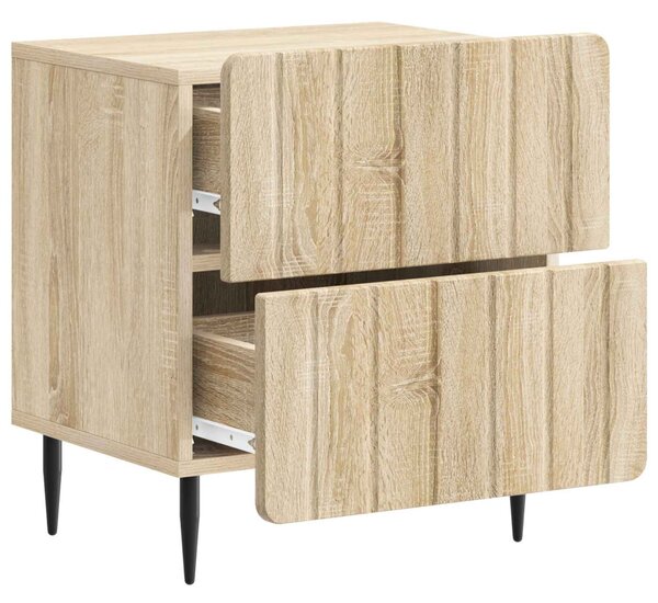 Éjjeliszekrény 2 db Sonoma Tölgy 43 x 34,5 x 49,5 cm Szerelt Fa