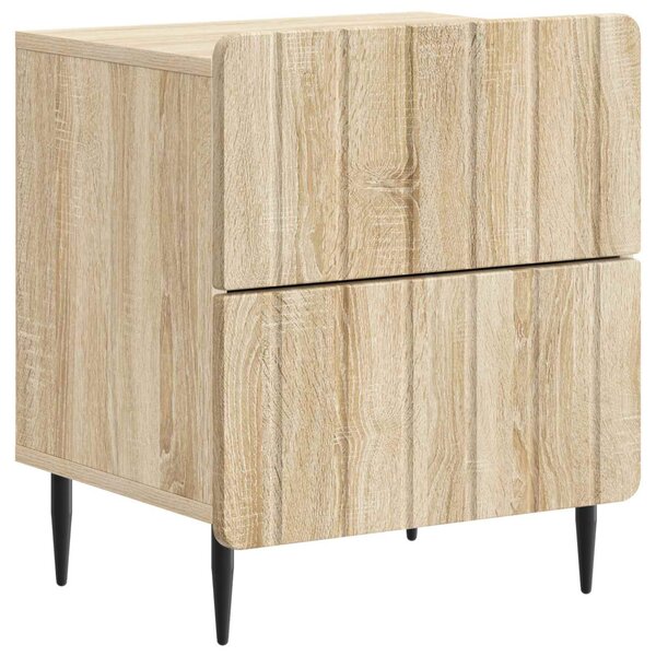 Éjjeliszekrény 2 db Sonoma Tölgy 43 x 34,5 x 49,5 cm Szerelt Fa