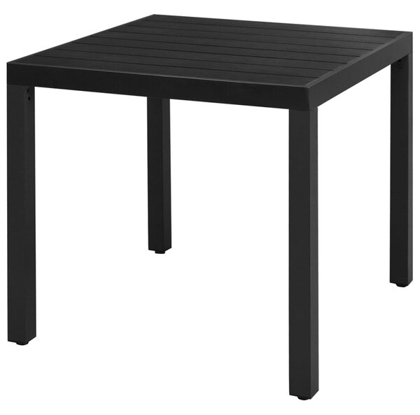 3 részes fekete PVC rattan kerti étkezőgarnitúra