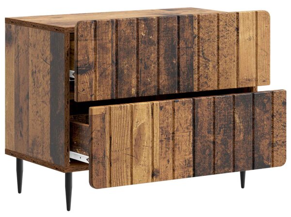 Éjjeliszekrény fiókkal Antik Fa 62 x 34,5 x 49,5 cm Szerelt Fa