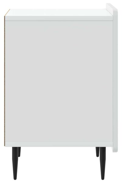 VidaXL Éjjeliszekrény Fehér 43 x 34,5 x 52 cm Szerelt Fa
