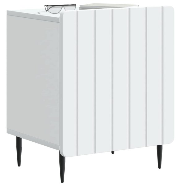 VidaXL Éjjeliszekrény Fehér 43 x 34,5 x 52 cm Szerelt Fa