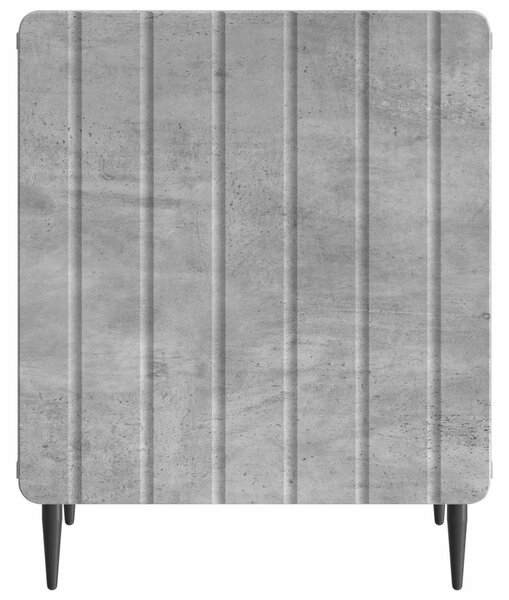 Éjjeliszekrény 2 db Betonszürke 43 x 34,5 x 52 cm Szerelt Fa