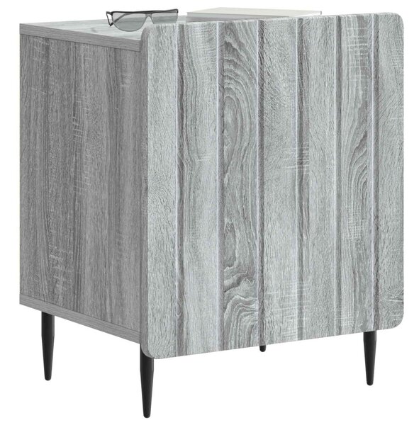 Éjjeliszekrény 2 db Szürke Sonoma 43 x 34,5 x 52 cm Szerelt Fa