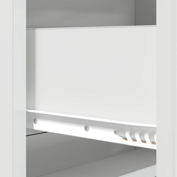 Fiókos szekrény Magasfényű Fehér 66 x 34,5 x 92 cm Szerelt Fa