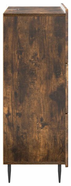 Fiókos szekrény Füstös Tölgy 66 x 34,5 x 92 cm Szerelt Fa