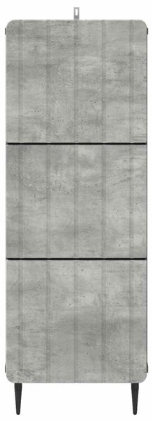 Fiókos szekrény Betonszürke 33 x 34,5 x 92 cm Szerelt Fa