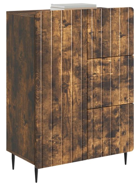 Széf fiókkal Füstös Tölgy 66 x 34,5 x 91,5 cm Szerelt Fa