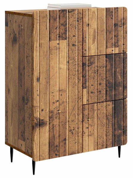 Széf fiókkal Antik Fa 66 x 34,5 x 91,5 cm Szerelt Fa