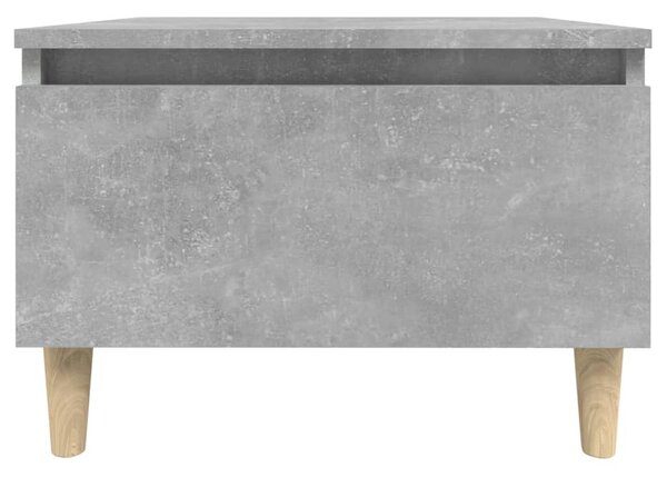 Betonszürke szerelt fa dohányzóasztal 90x49x45 cm