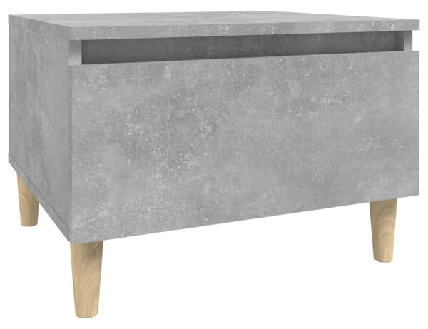 Betonszürke szerelt fa dohányzóasztal 90x49x45 cm
