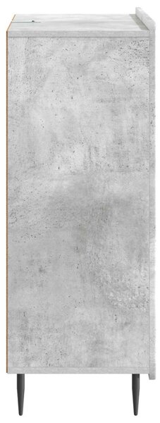 Széf fiókkal Betonszürke 66 x 34,5 x 91,5 cm Szerelt Fa